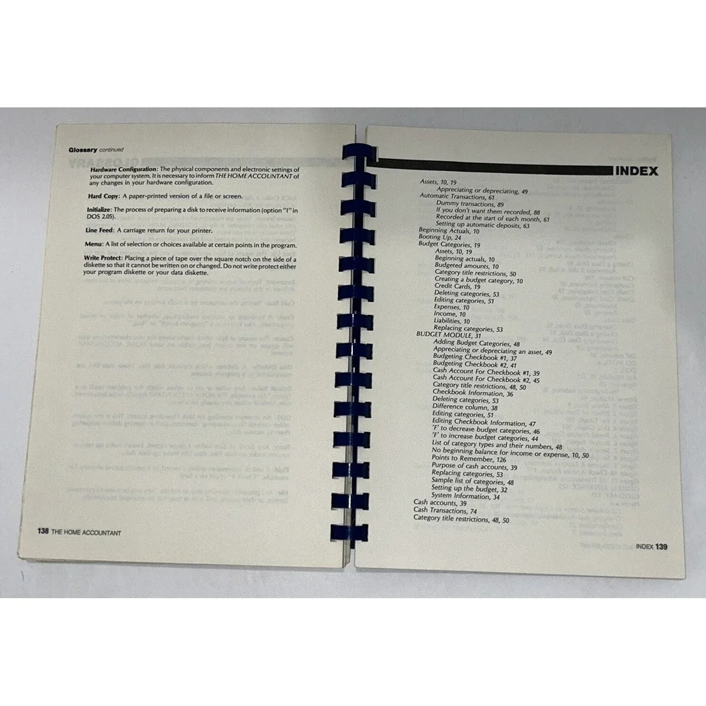 The Home Accountant Software Manual For Atari Computer Continental Software 1983